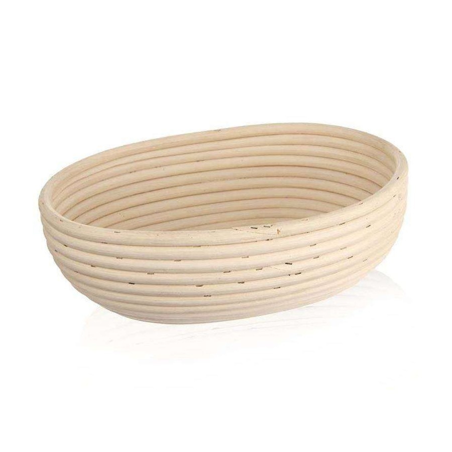 Koszyk rattanowy do wyrastania, garowania chleba, ciasta, na chleb, 1,5kg, 28x22x9 cm