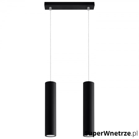 Lampa wisząca Sollux Lighting Lagos 2 czarna