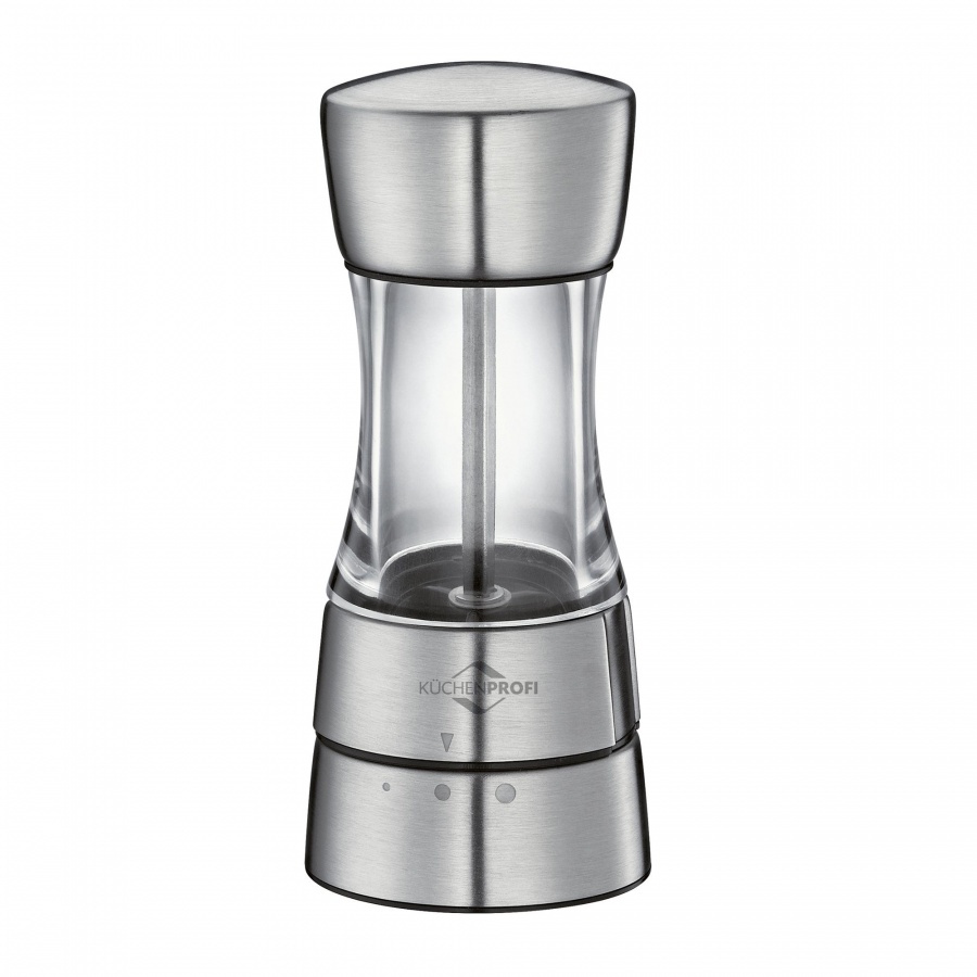 Młynek do pieprzu lub soli, śred. 6 x 14 cm, akryl/stal nierdzewna