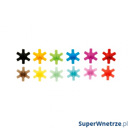 Znaczniki silikonowe do szklanek 12 szt. Mastrad gwiazdki