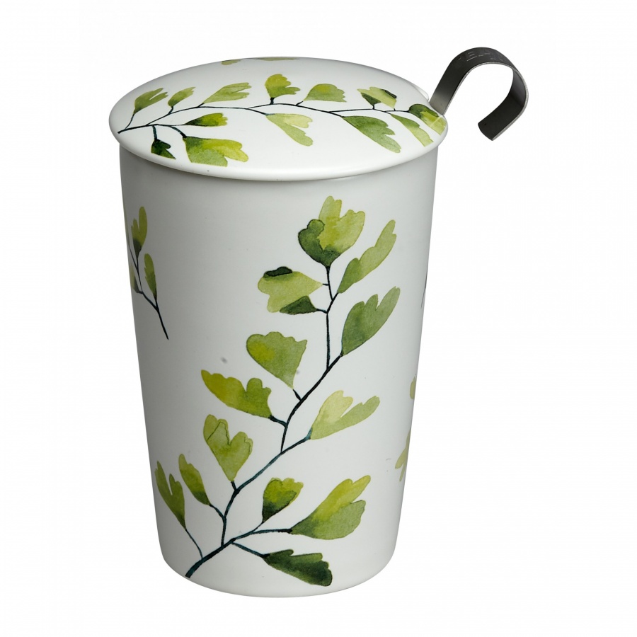 Kubek z zaparzaczem TeaEve 350ml Trees Gingko 80045-G