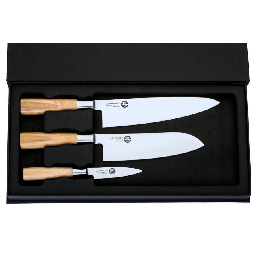 Zestaw noży Suncraft MU Bamboo w pudełku ozdobnym: [MU_040301]