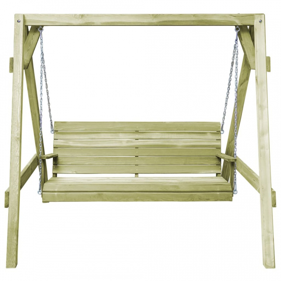 Huśtawka ogrodowa, impregnowane drewno FSC, 215x171x180 cm