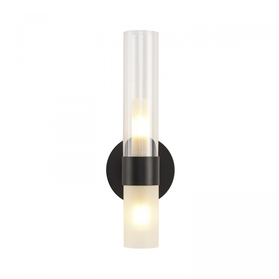 Lampa ścienna candela czarna 31 cm