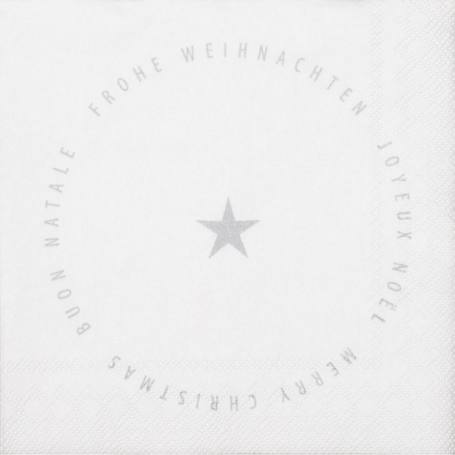 Serwetki koktajlowe 25 cm Merry Christmas