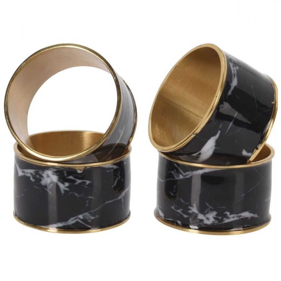 Obrączki na serwetki metalowe 4,5 cm 4 szt.