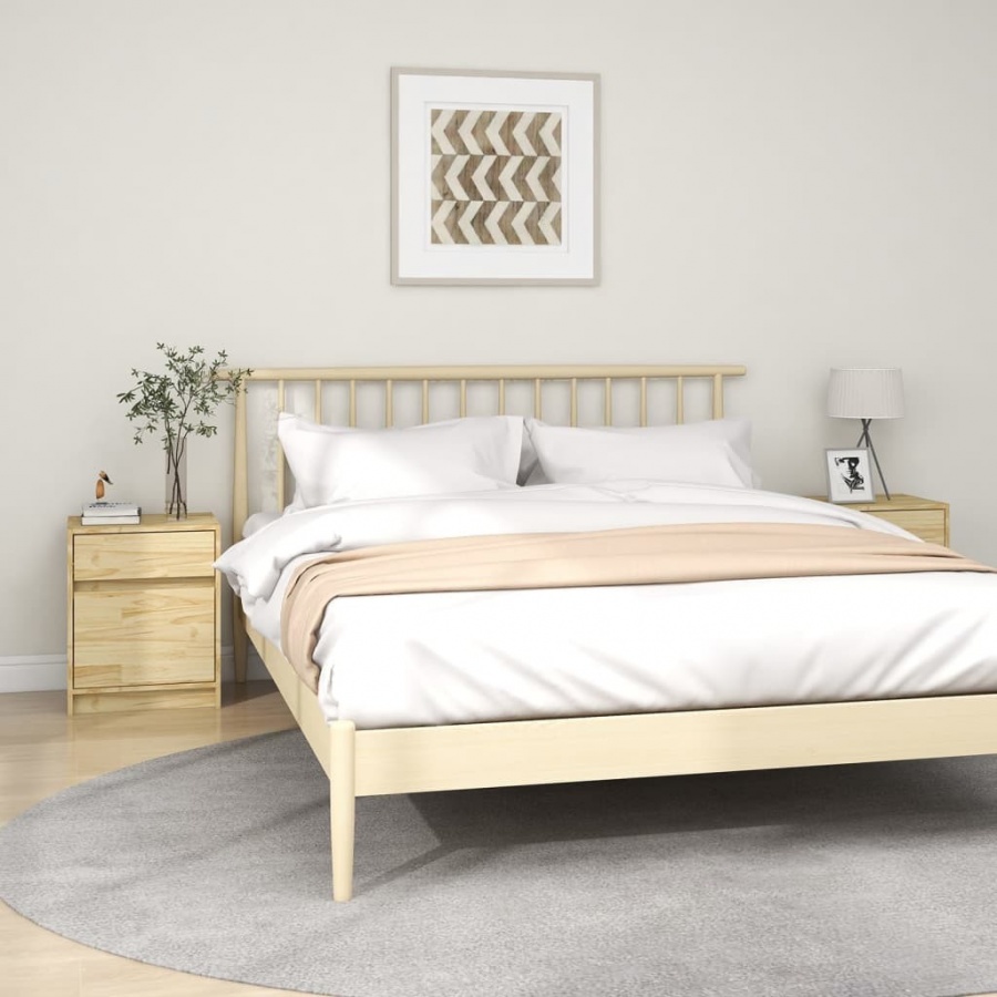 Szafki nocne, 2 szt., 40x31x50 cm, lite drewno sosnowe