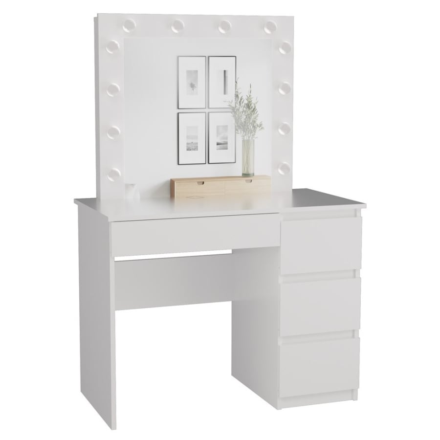 Zestaw toaletka Marina T/L+MIJ/P BIAŁY