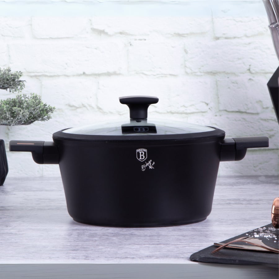 Garnek Tytanowy 24cm BerlingerHaus BH-7087 Monaco / Black Rose Collection