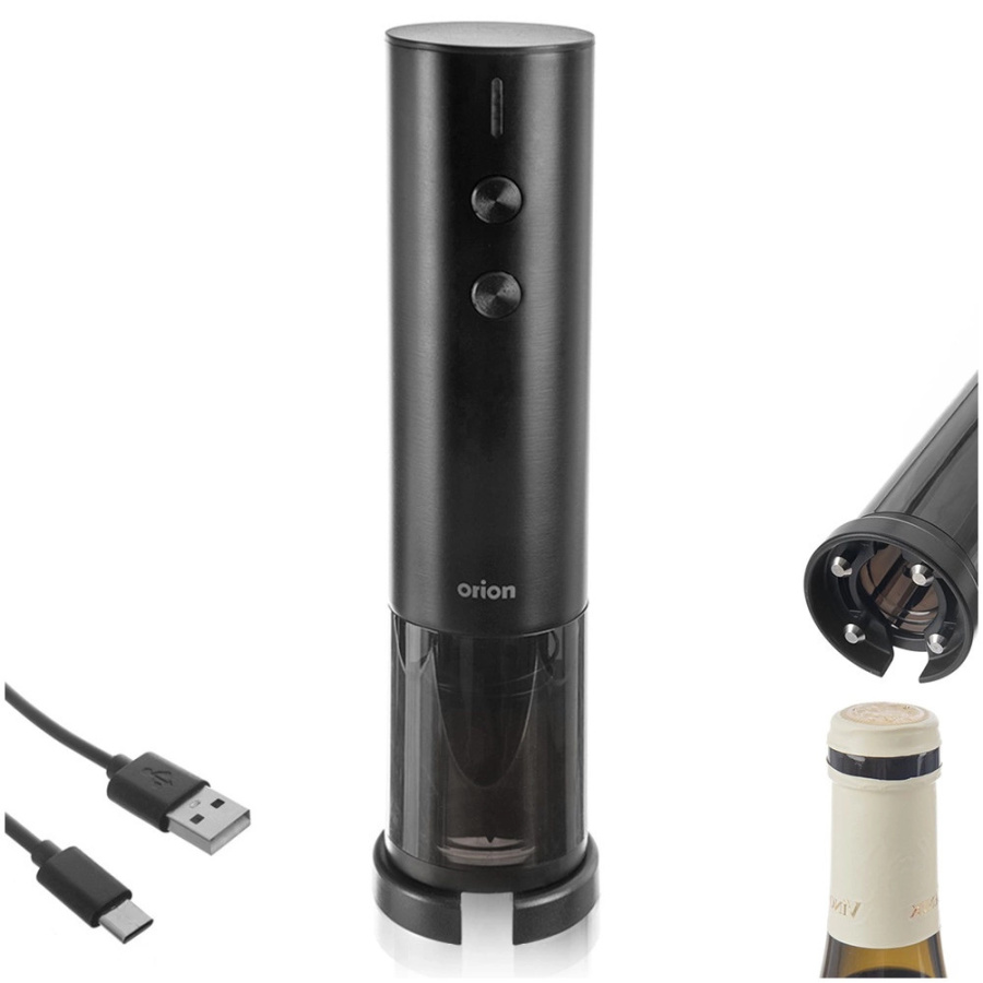 Korkociąg do wina elektryczny z ładowarką 19,5 cm