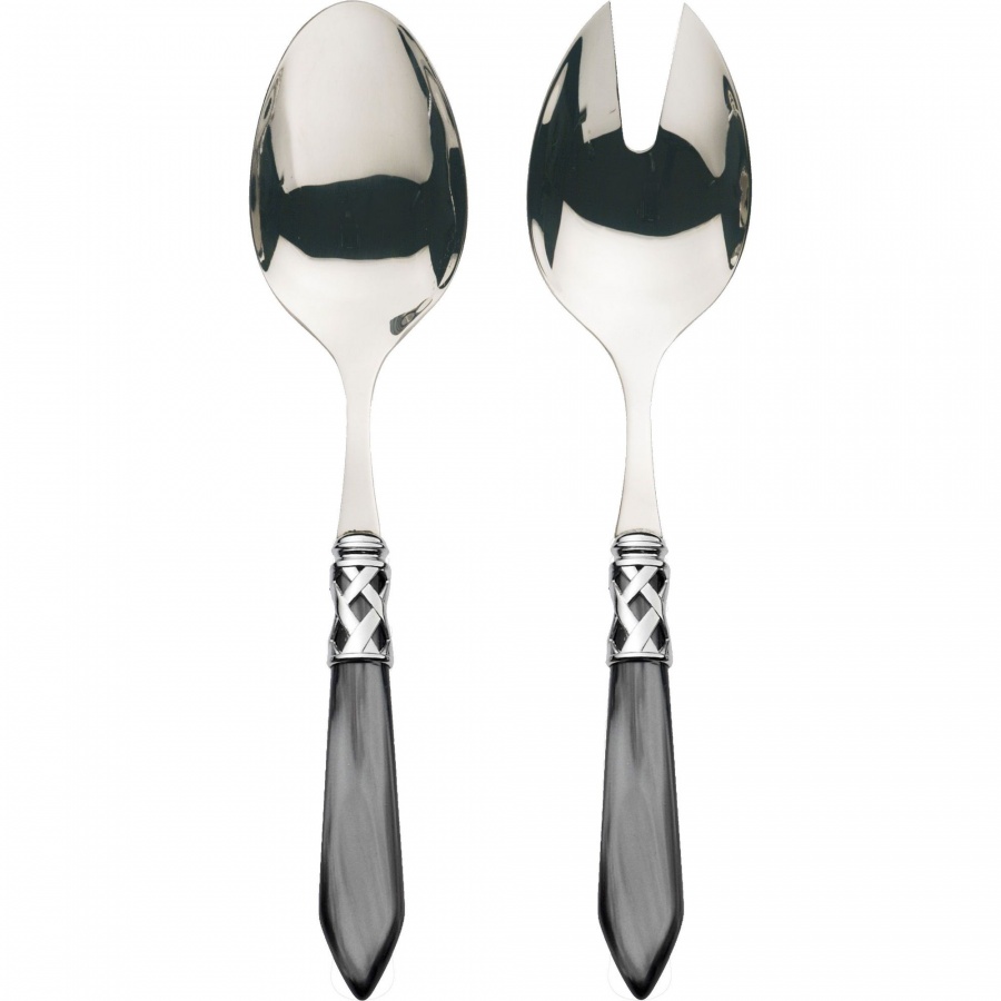 Aladdin nero - 2 cz zestaw do sałatek