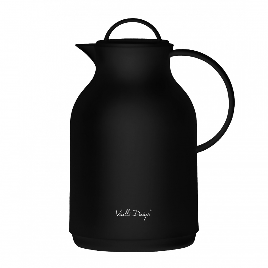 Termos z wkładem szklanym 1l amo czarny 29248