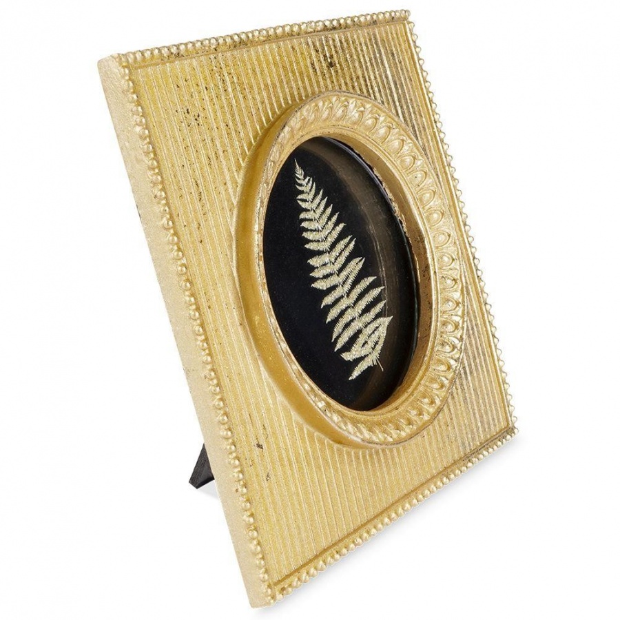 Ramka na zdjęcia do postawienia złota 10x10 cm