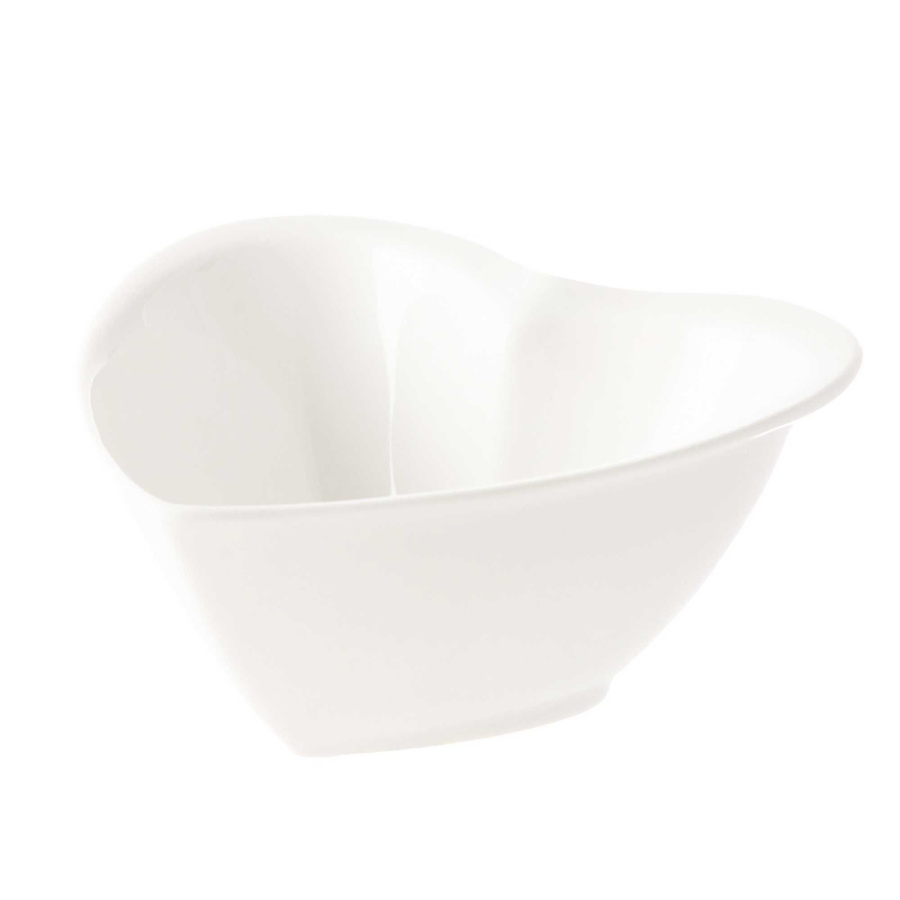 Miska cupido serce - biały, 12 cm
