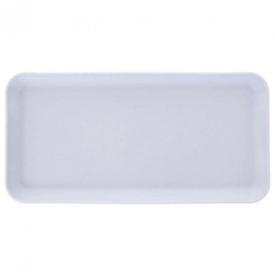 Taca kuchenna do serwowania, prostokątna, 29,5x15 cm, biała