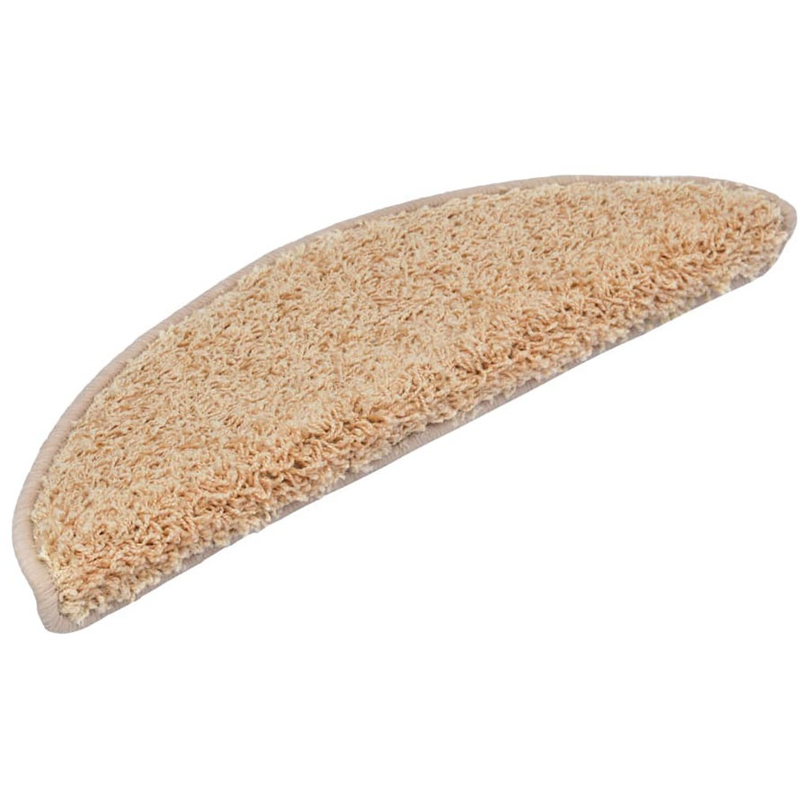 Nakładki na schody, 15 szt., 56 x 20 cm, kremowe