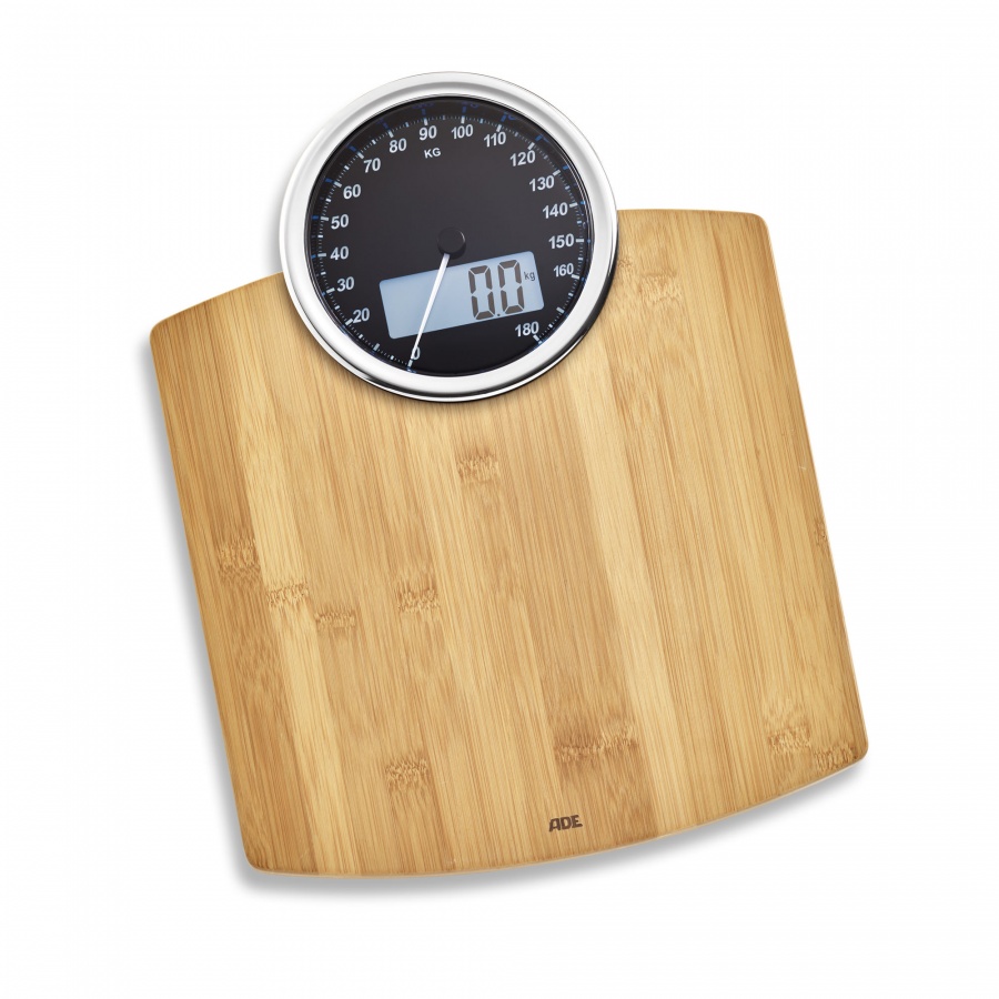 Waga łazienkowa 31,5x40,5cm ADE bambusowa