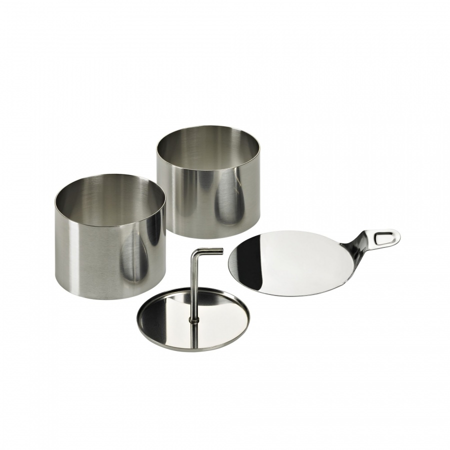 Foremki do ryżu i deserów, stal nierdzewna, śred. 7,5 x 5,5 cm, 8 el.