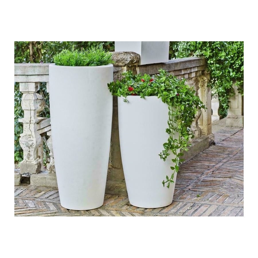 NEW GARDEN donica BAMBU 90 BATTERY biała