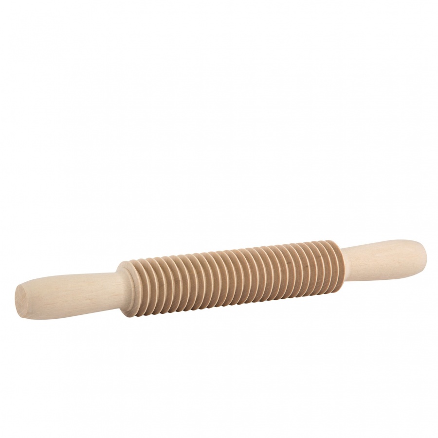 Wałek do krojenia makaronu, tagliatelle 5 mm, drewno grabowe, dł. 31 cm