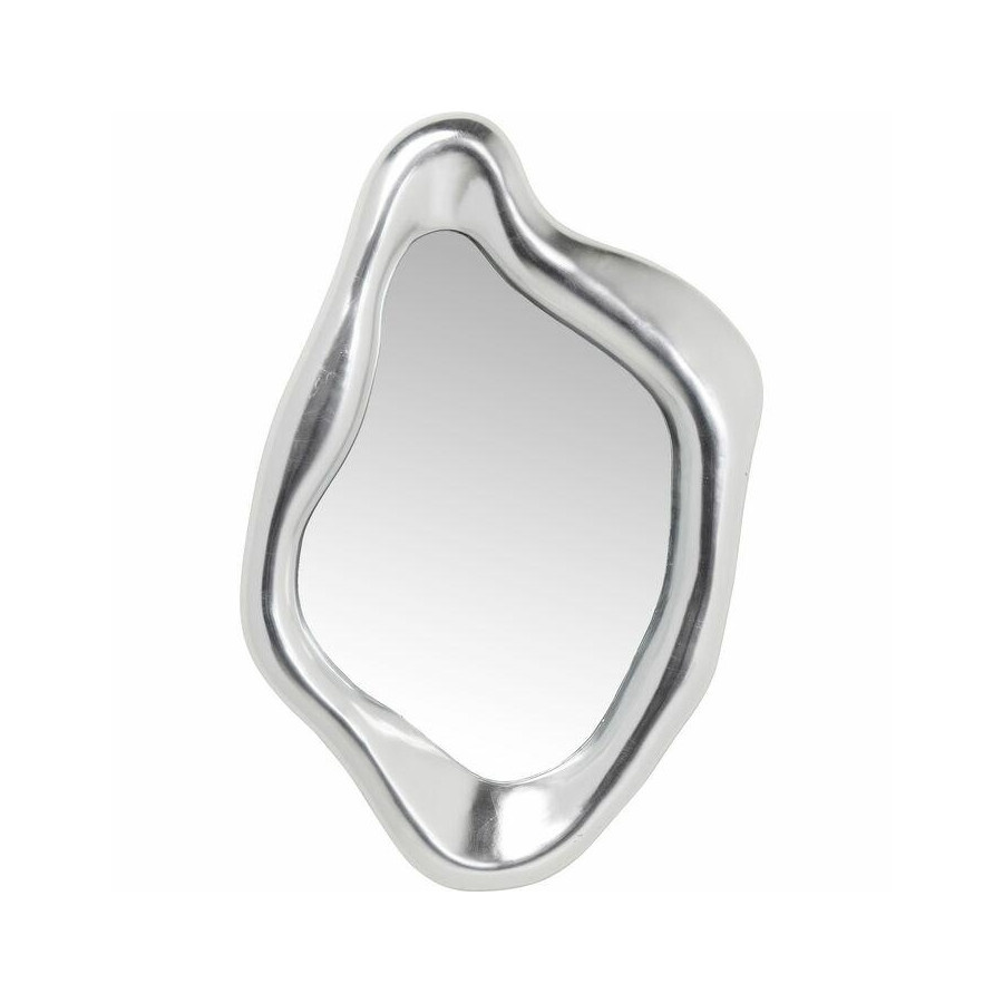 Kare lustro ścienne hologram 119x76 cm srebrne