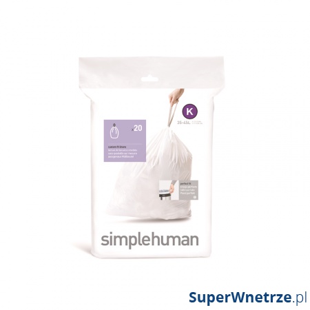 Worki na śmieci 20 szt. rozm. K 35-45 l Simple Human