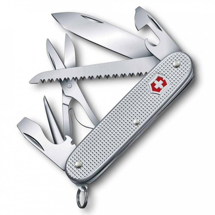Victorinox - scyzoryk farmer x alox - srebrny