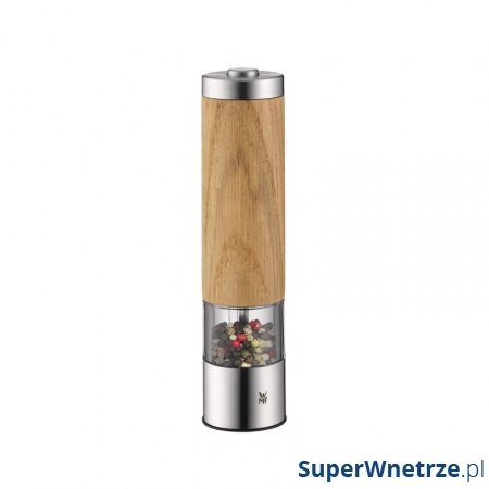 Drewniany elektryczny młynek do przypraw WMF