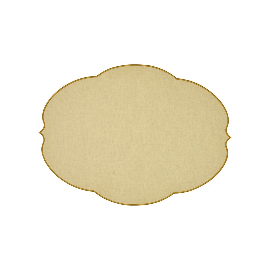 Podkładka pod talerz "kwiat" - żółta