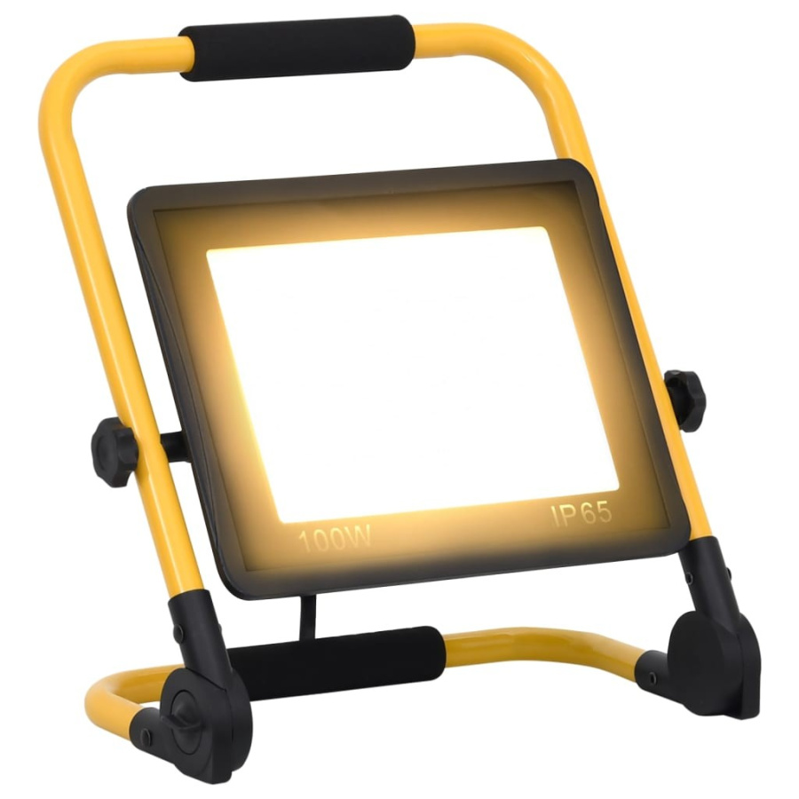 Reflektor led z uchwytem, 100 w, ciepłe białe światło