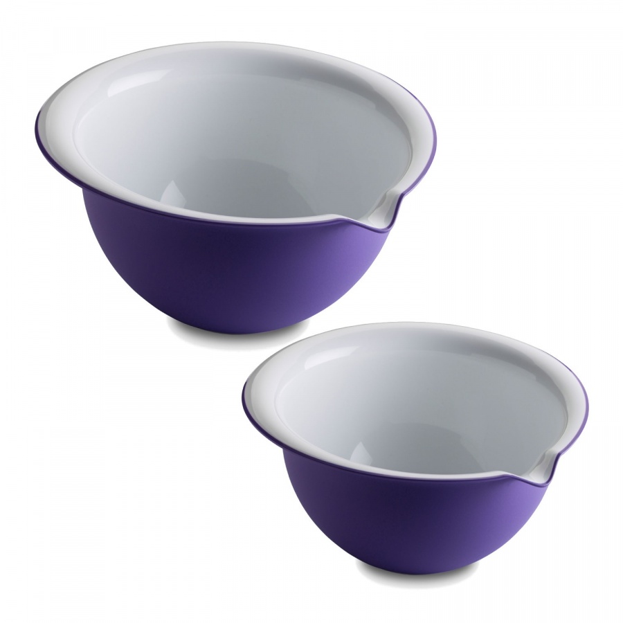 Zestaw 2 fioletowych misek do mieszania z kolekcji sanaliving