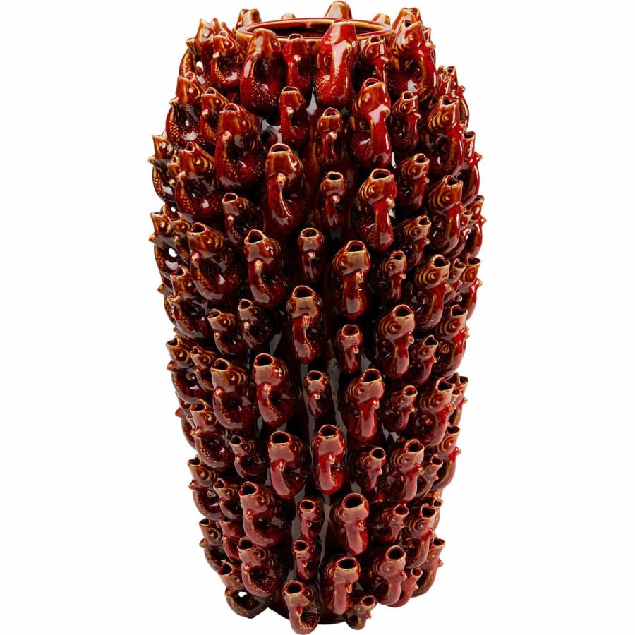 KARE wazon dekoracyjny GOLDFISH 63 cm czerwony