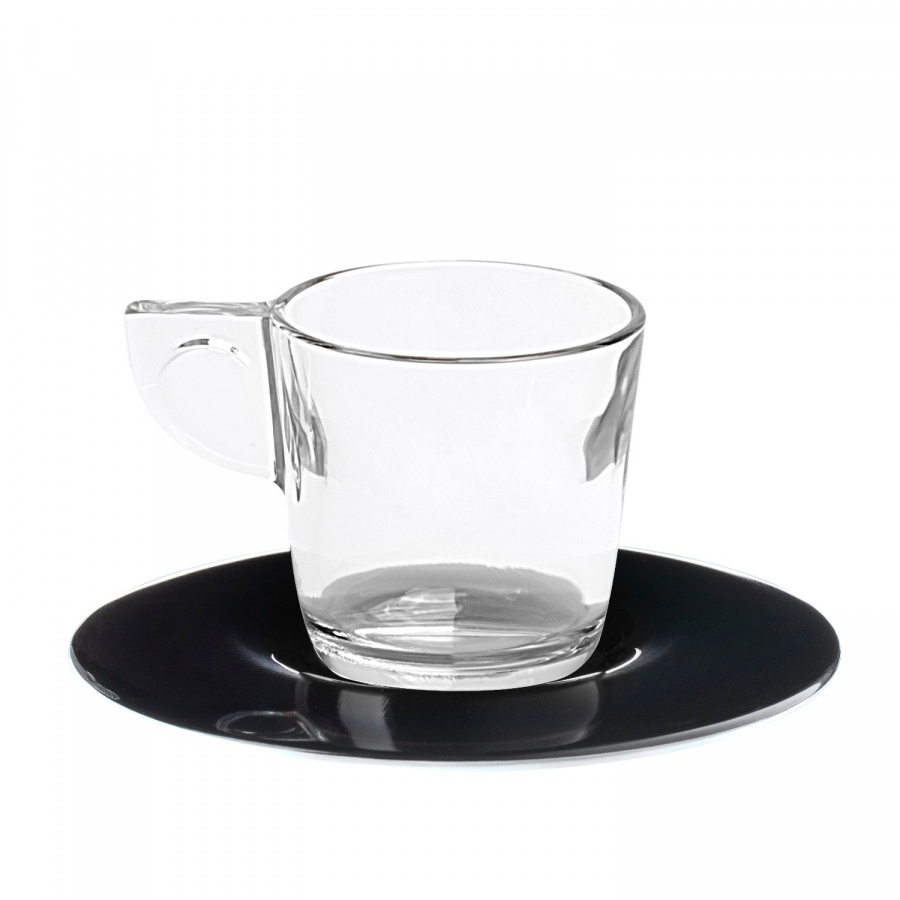 Zestaw 4 filiżanek do kawy czarny