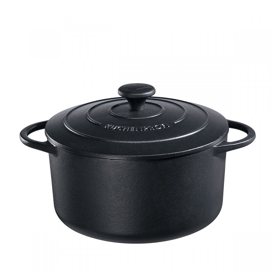 Garnek 4,2l z pokrywką do zapiekania Kuchenprofi Provence czarny