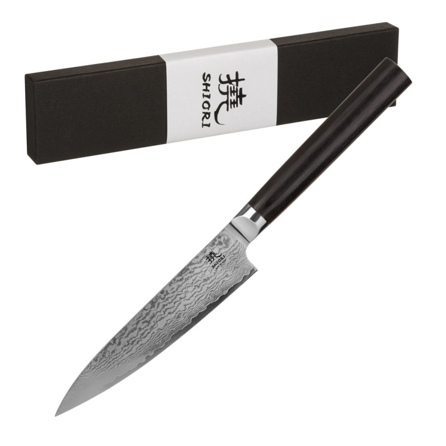 Shiori 撓 Kyoto Murō - japoński nóż uniwersalny ze stali damasceńskiej VG10