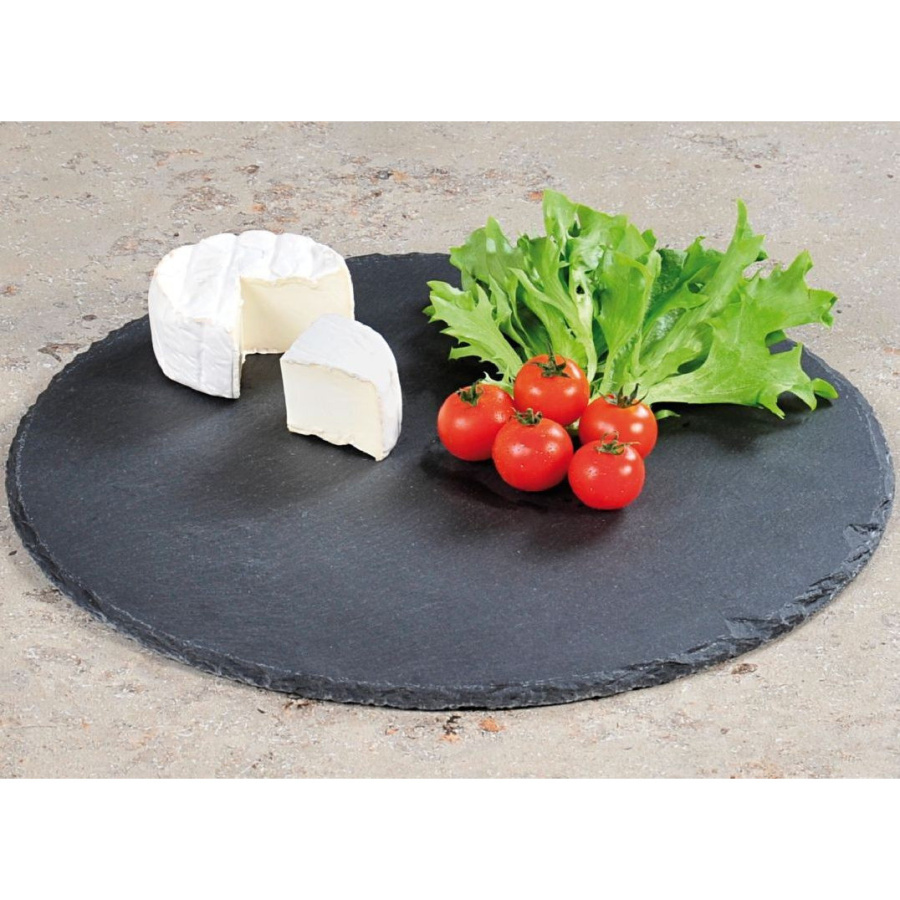 Kesper płyta do serwowania i krojenia z łupka naturalnego ø 35,5 cm