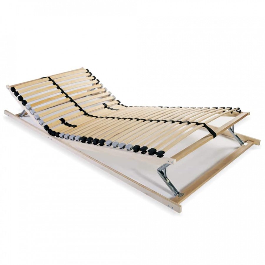 Stelaż do łóżka z 28 listwami, drewno FSC, 7 stref, 90 x 200 cm