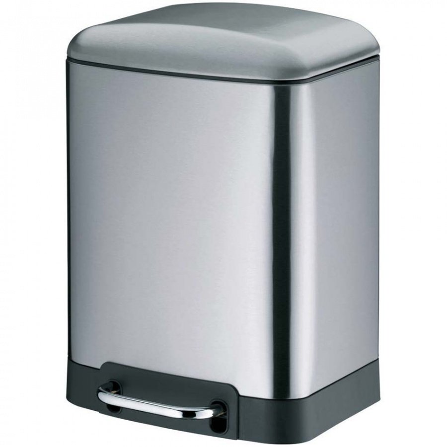 Kuchenny kosz 6L otwierany pedałem Kela srebrny