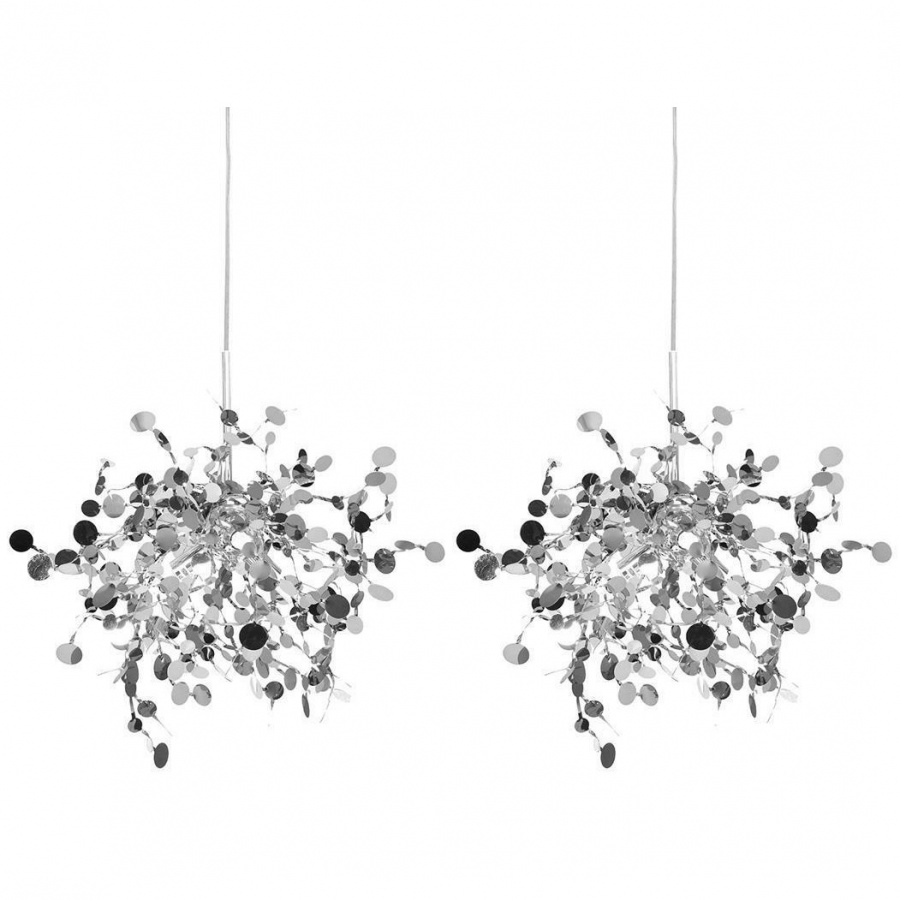 Lampa wisząca MONETE chromowana - metal