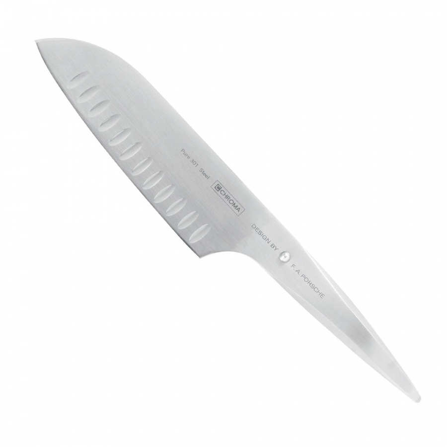 Nóż Santoku 18cm Granton CHROMA Type301 Porsche Design