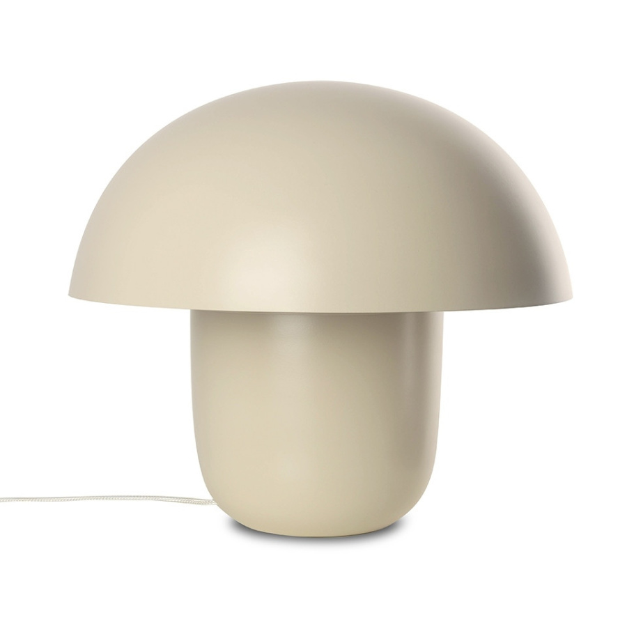 Kare lampa stołowa mushroom 44 cm beżowa