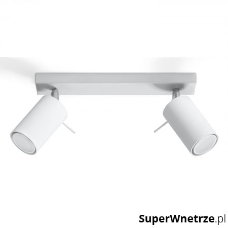 Plafon 15x30x8cm Sollux Lighting Ring2 biały