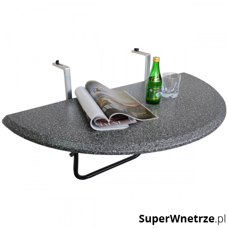 Stół balkonowy zawieszany 105x52cm Bazkar szary