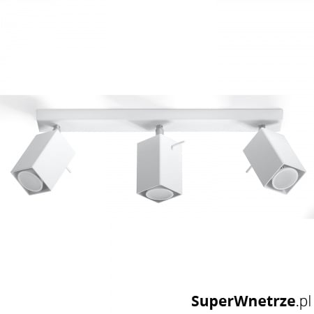 Plafon 8x45x15cm Sollux Lighting Merida3 biały