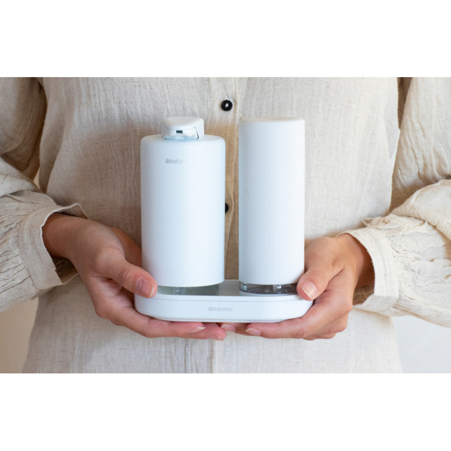 Brabantia 227967 - sinkstyle - zestaw dozowników - 2x 0,2l - mineral fresh white