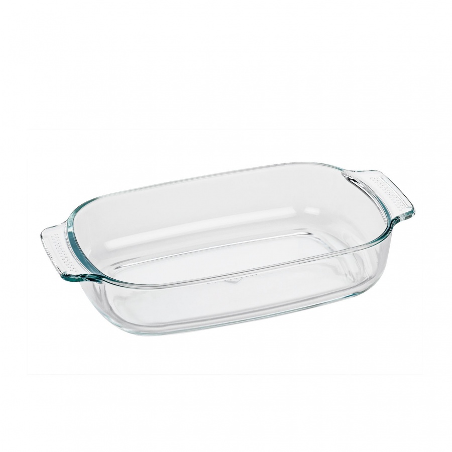 naczynie żaroodporne, szkło borokrzemowe, 29 x 18 cm