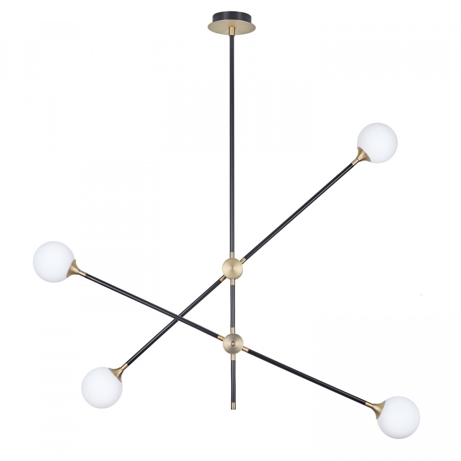 Lampa wisząca spillo czarno złota 92 cm