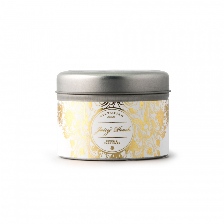 świeca zapachowa Juicy Peach: brzoskwinia i truskawka, do 12 godzin, śred. 6 x 4,5 cm
