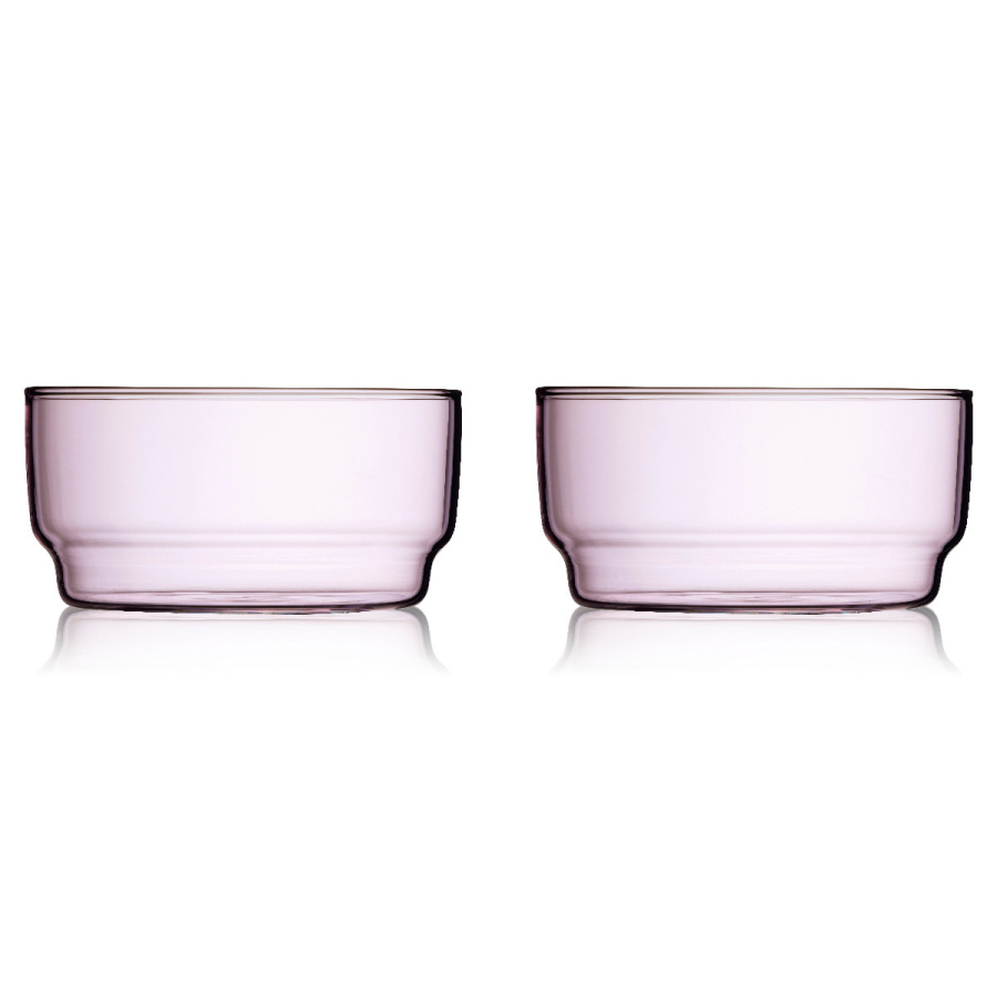 Miski torino 12 cm 2 sztuki różowe 32369