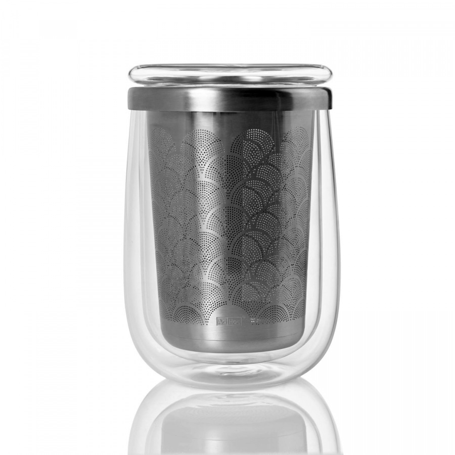 Szklanka z filtrem do herbaty FUSION GLASS